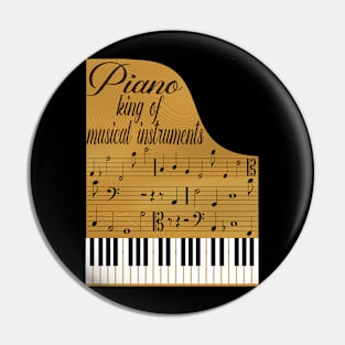 Piano music instrument Pin