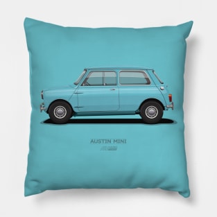 Austin Mini Sky Blue Pillow