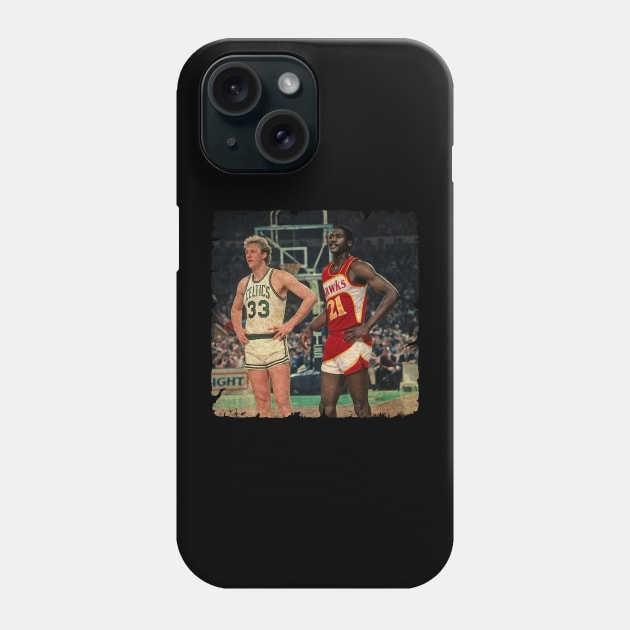 Larry Bird vs Wilkins Phone Case by Wendyshopart