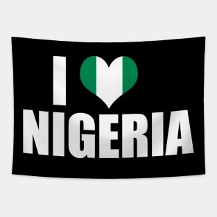 I Love Nigeria Nigerian Flag Gift Tapestry