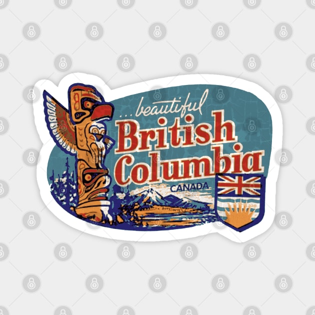 Beautiful British Columbia Magnet by Midcenturydave