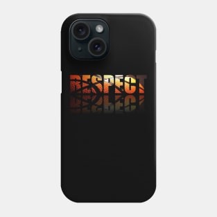 Respect - Basketball Player - Sports Athlete Abstract Graphic Novelty Gift - Art Design Typographic Quote Phone Case