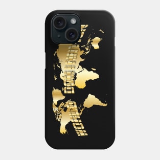 WORLD DOMINATION gold birthday gift shirt Phone Case