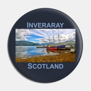 Inveraray, Scotland. Vital Spark, Scottish landscape art Pin