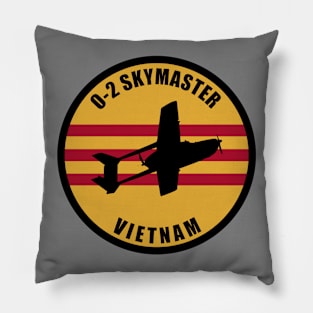 O-2 Skymaster (Small logo) Pillow