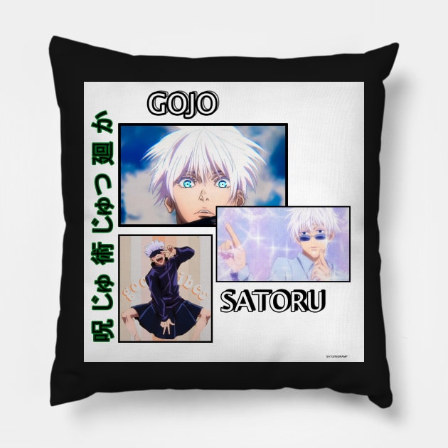 GOJO SATORU DIFFERENT VERSIONS Pillow by saturnswamp