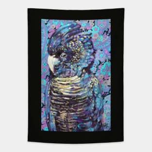 Peri the Black Cockatoo Tapestry