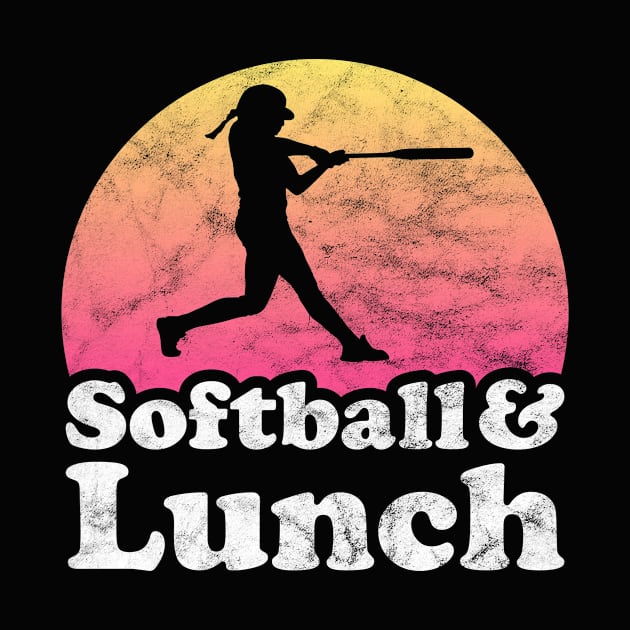 Softball and Lunch Gift for Softball Players and Food Lovers by JKFDesigns