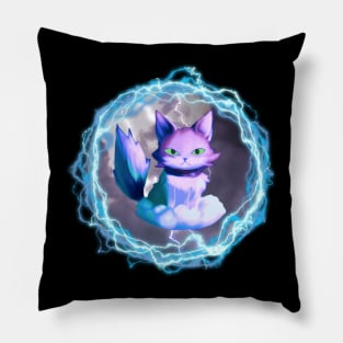 Electric-kitty - Cat God of Thunder Pillow