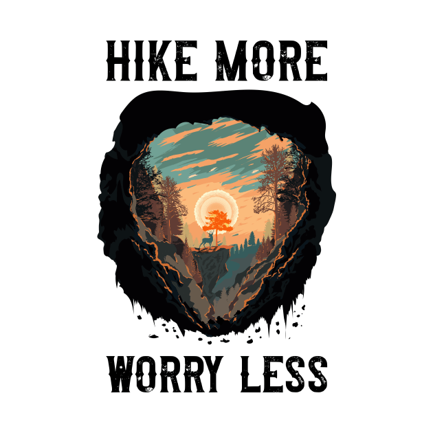 Hike more worry less,  Bohemian style camping adventure, cute camping sunset by HomeCoquette