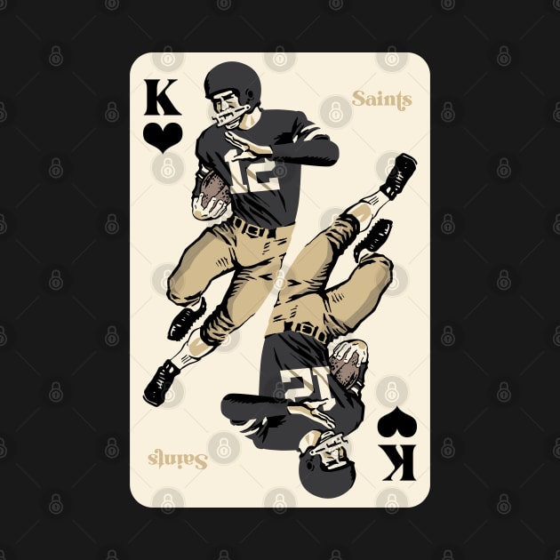 New Orleans Saints King of Hearts by Rad Love