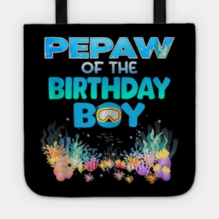 Pepaw Of The Birthday Boy Family Matching Tote