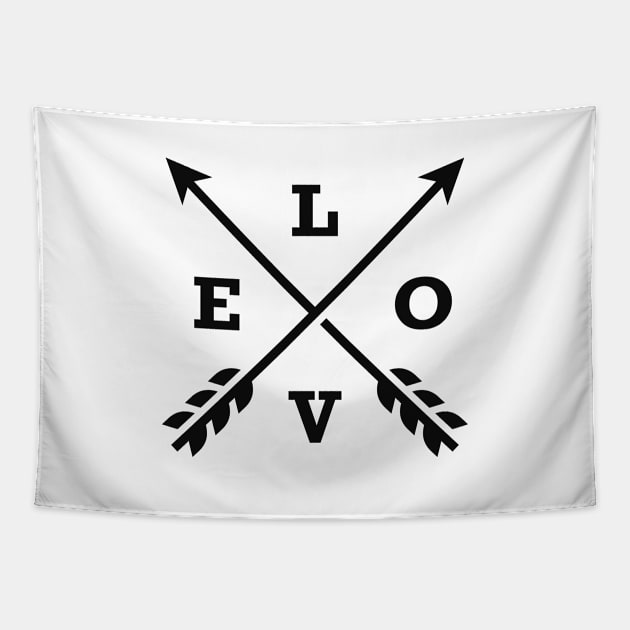 Love Arrows Tapestry by KC Happy Shop