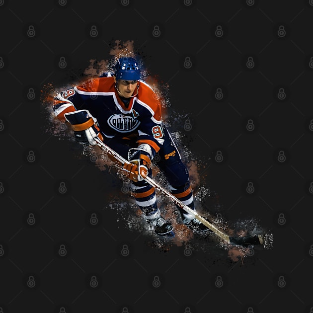 Hockey player Wayne Gretzky by mobilunik