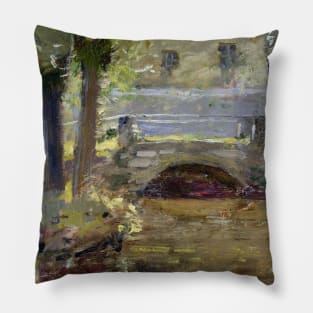 The Bridge at Giverny by Theodore Robinson Pillow