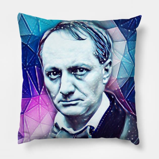 Charles Baudelaire Portrait | Charles Baudelaire Artwork 13 Pillow by JustLit