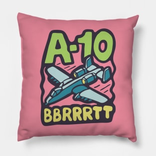 A10 Warthog Bomber plane Pillow