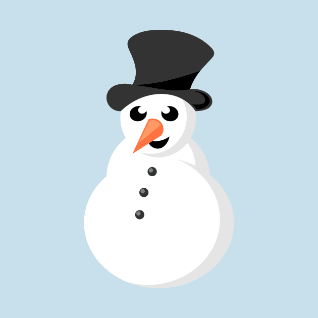Cartoon snowman by SooperYela