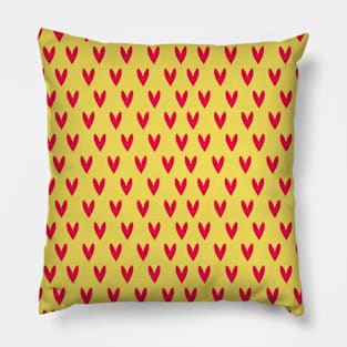 Red Hearts Repeated Pattern 061#001 Pillow