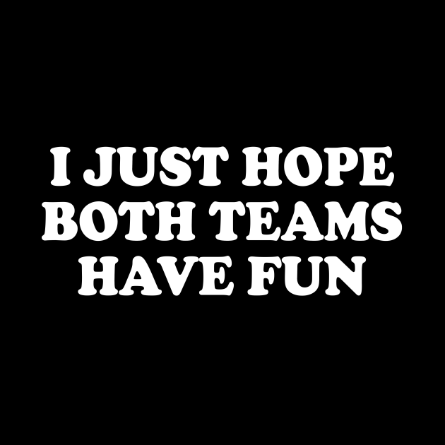 i just hope both teams have fun the office