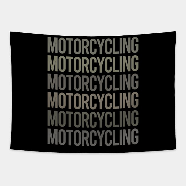 Gray Text Art Motorcycling Motorcycle Motorbike Motorbiker Biker Tapestry by relativeshrimp