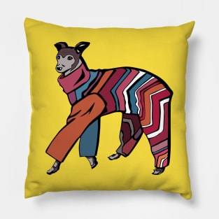 Greyhound sweater Pillow