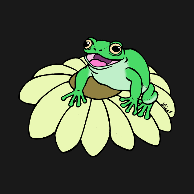 Frog and Flower by HonuHoney