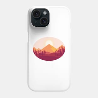 Sunset Mountain Landscape Phone Case