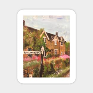 Somerset, Houses and Flowers Magnet