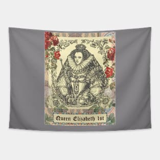 Queen Elizabeth 1stTudor style illustration Tapestry