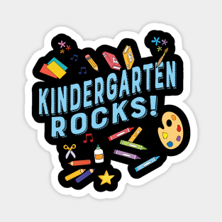 Kindergarten Rocks! Funny Kinder Pre-K Teacher Gifts Magnet