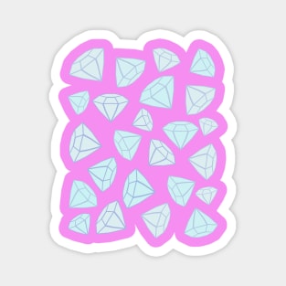 Brilliant Diamonds (Pink) Magnet