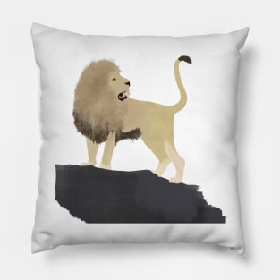 Lion Roar Rock Pillow