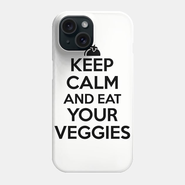 Keep calm and eat your veggies Phone Case by nektarinchen