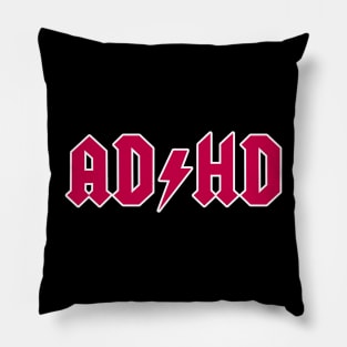 AC/DC T-shirt for persons with ADHD Pillow