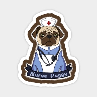 Nurse Puggy Magnet