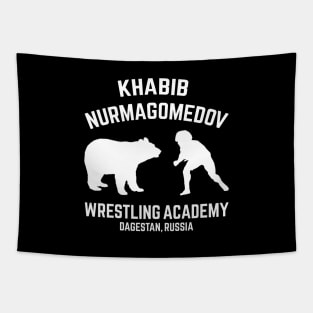 Khabib Nurmagomedov Wrestling Academy Bear Tapestry