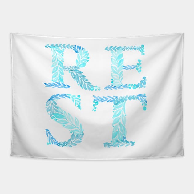 Rest in teal Tapestry by racheldwilliams