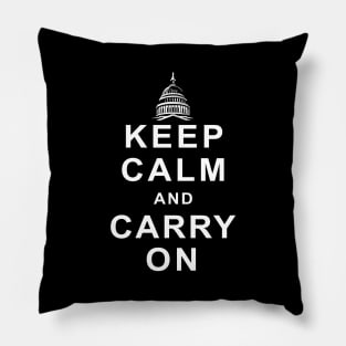 Capitol Carry On Black Pillow