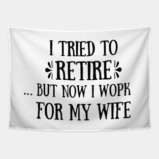 Funny retirement Tapestry