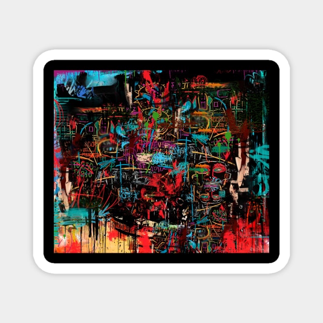 Barrio Graffiti Magnet by deb schlier