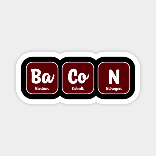 Bacon Chemistry Periodic Table Science Magnet