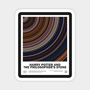 minimal_HP and The_Philosopher's_Stone Abstract Circular Art Movie Magnet