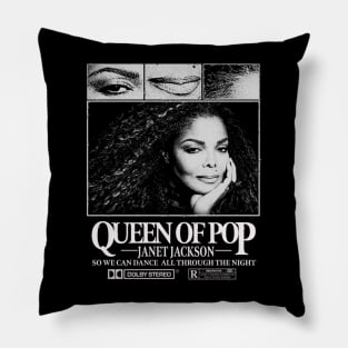 Janet Jackson Queen of Pop Pillow