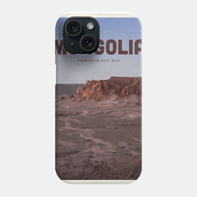 Visit Mongolia Phone Case by Mercury Club