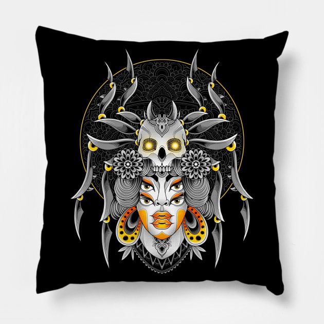 Spider Queen Pillow by GODZILLARGE