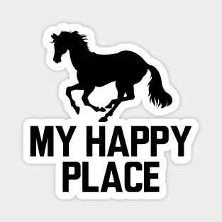 Horse - My happy place Magnet