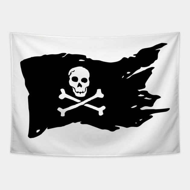 Pirate Flag Skull & Crossbones Tapestry by Bunnuku