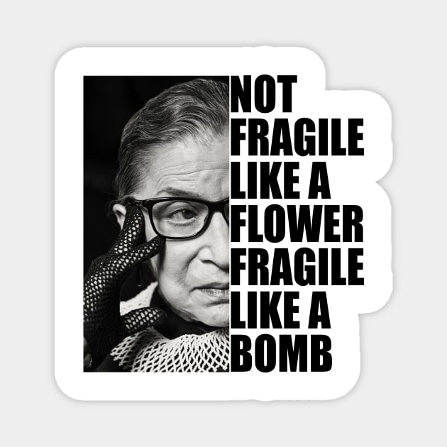 Ruth Bader Ginsburg Magnet by hananeshopping