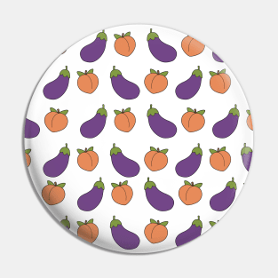 Eggplant and Peach Pin